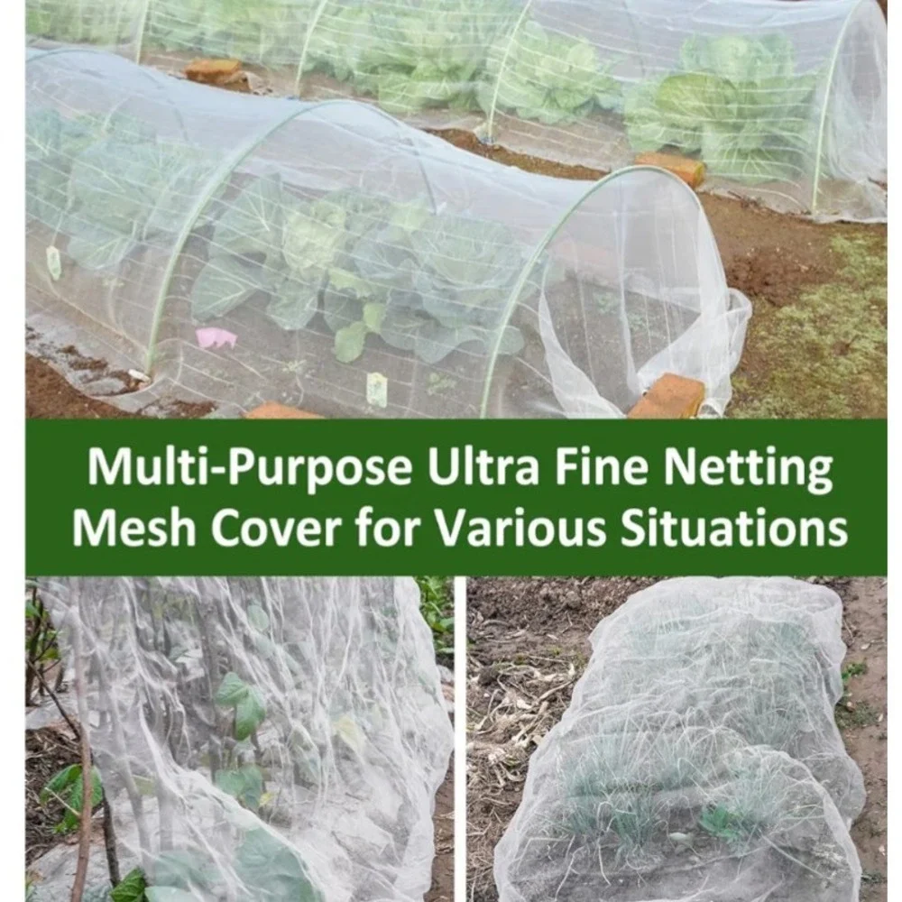 Garden Mesh Netting - ultra fine mesh light/water through breathable 7.8‎ X 9.8